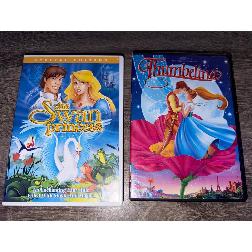 The Swan Princess Special Edition & Thumbelina DVD Bundle Animated Movies